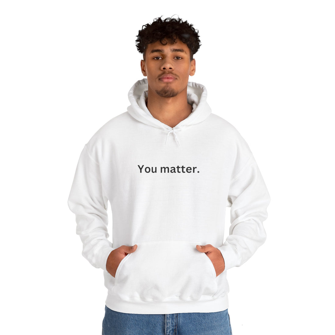 You Matter Motivational Hoodie Black Txt