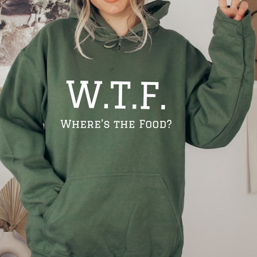 WTF Hooded Unisex sweatshirt, Tshirt, Thanksgiving, family feast, thanksgiving gift, Christmas hoodie W.T.F