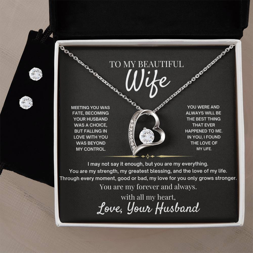 To My Wife - I Love you Forever and Always Beautiful Gift Set