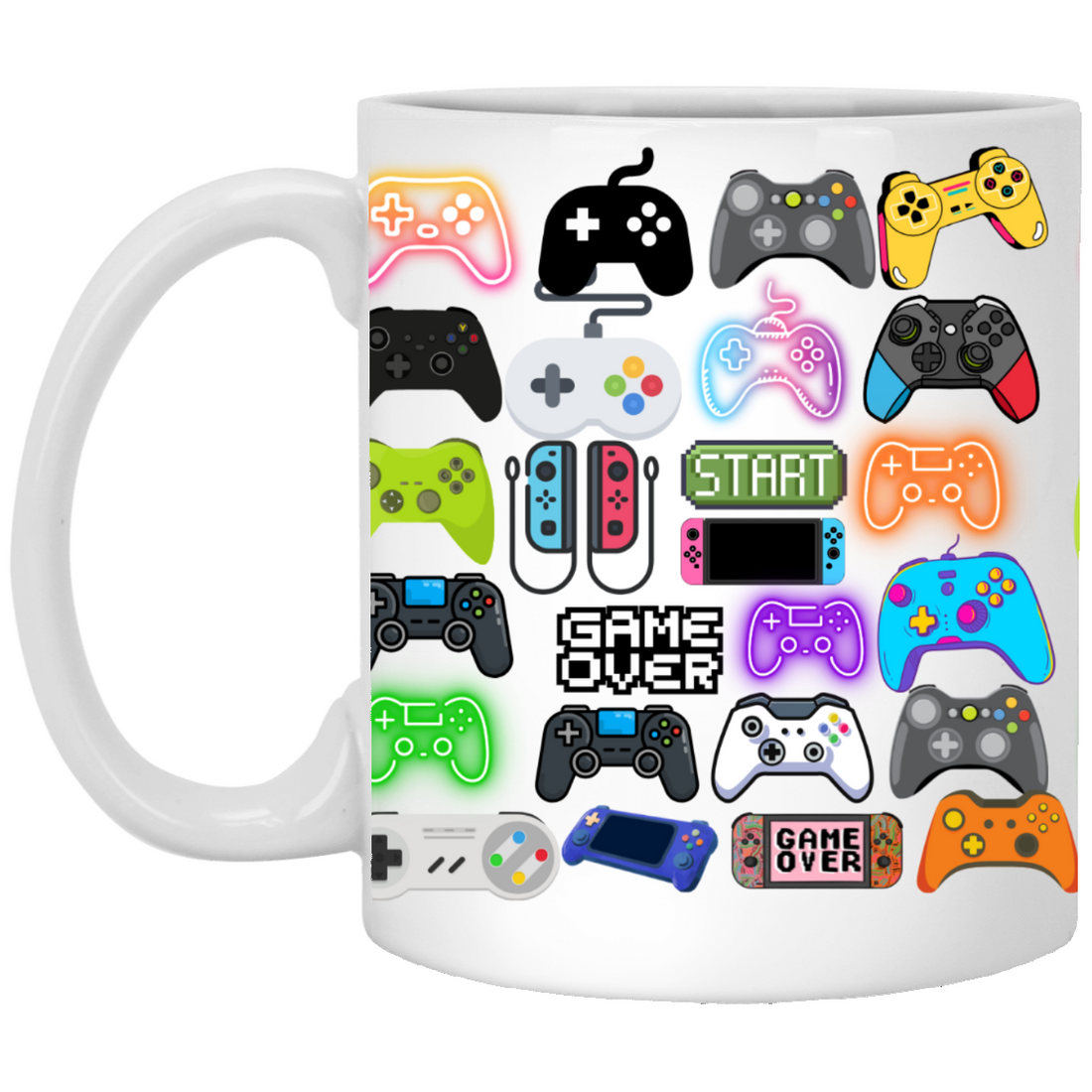 Game Controller Mug Gamer Coffee Tea Mug Funny Gaming Gift Video Game Birthday Gift for Dad Son Gamer Gift Gaming Home Décor Gift for Him Holiday