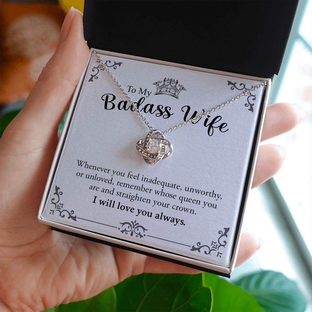 My Badass Wife | Most loving person - Love Knot Necklace